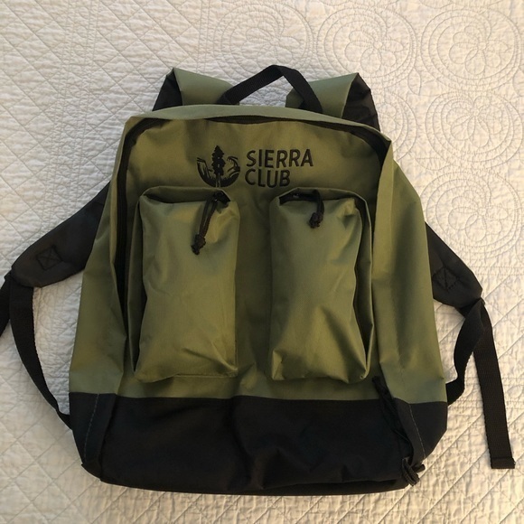 Sierra Club back pack book bag. - Picture 1 of 6